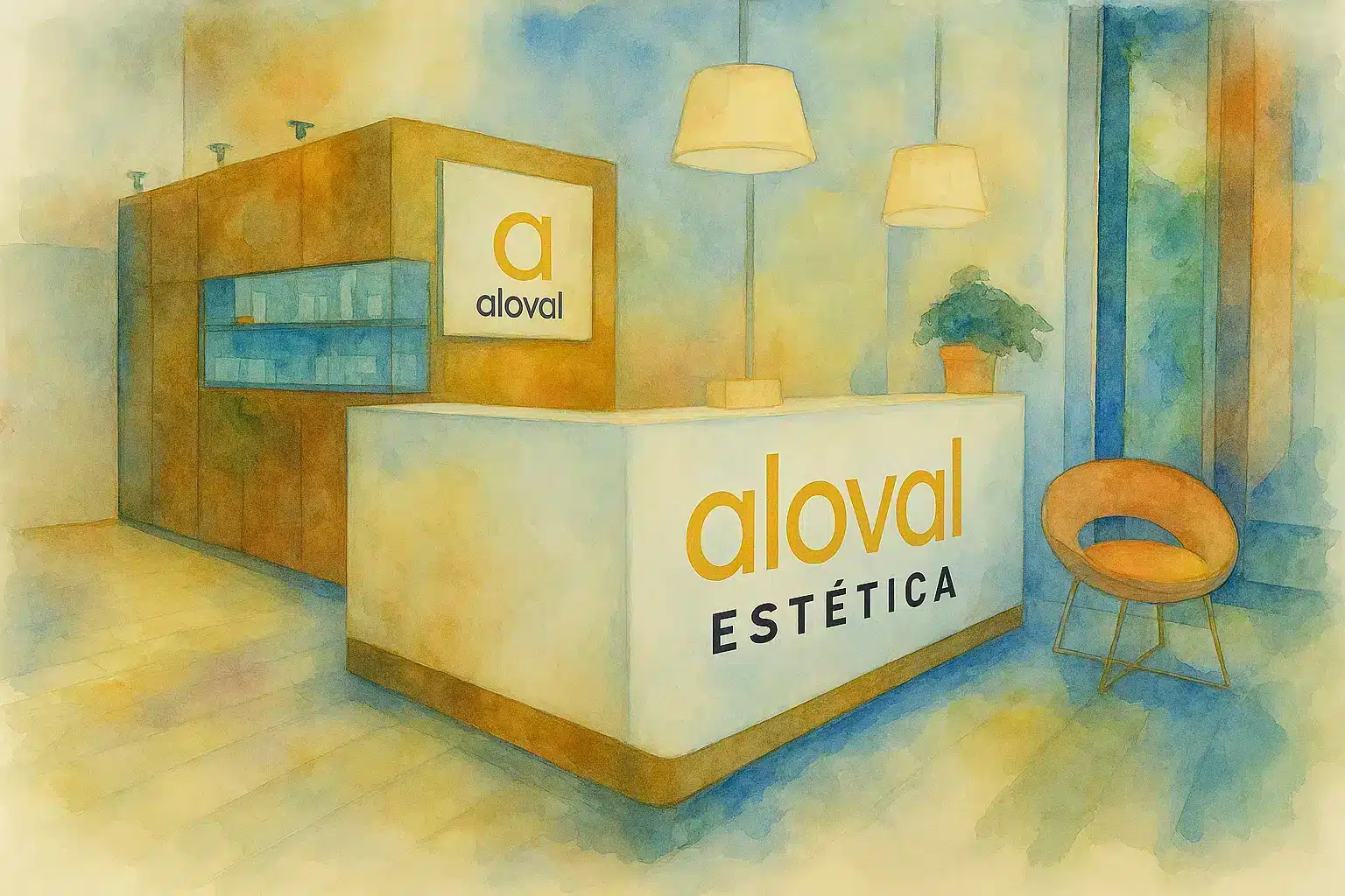 Imagen de la recepción de Aloval Estética