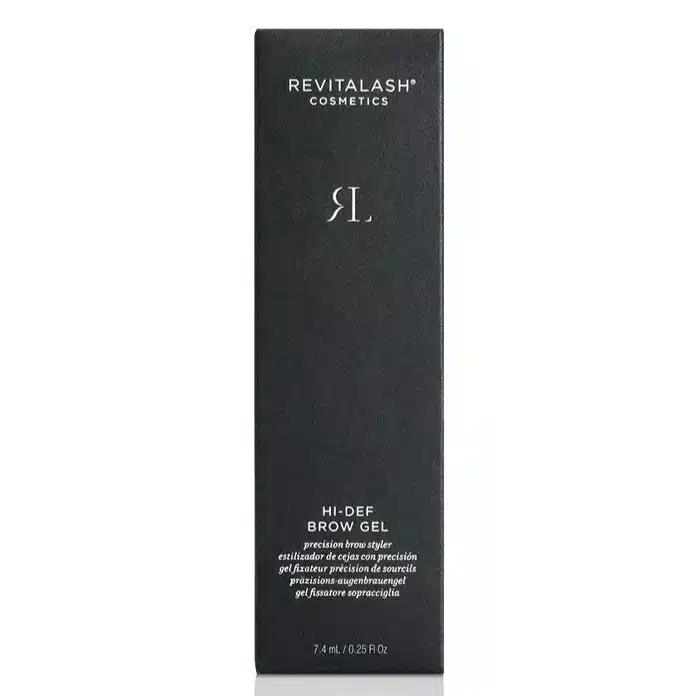 hi-def tinted brow gel revitalash box