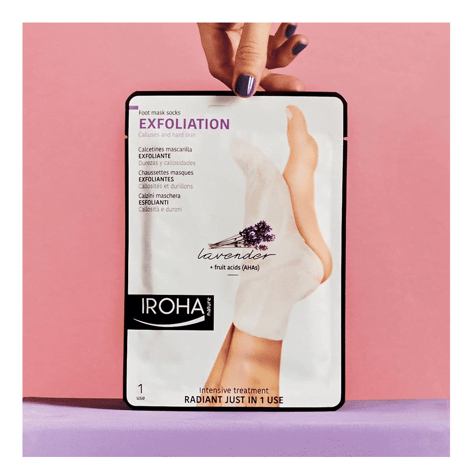 Calcetines Mascarilla Exfoliantes Lavanda 1 exfoliacion progresiva calcetines mascarilla lavanda 1